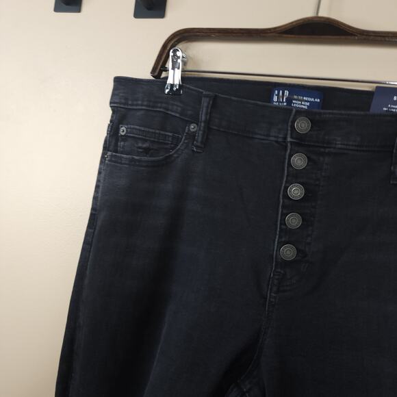 GAP Women's High Rise Legging Jeans in Black Size 16 - Picture 5 of 11